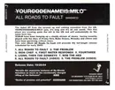 CD Single - Yourcodenameis:milo - All Roads To Fault - Digipak