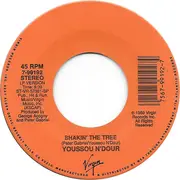 7inch Vinyl Single - Youssou N'Dour & Peter Gabriel - Shakin' The Tree - SP Pressing