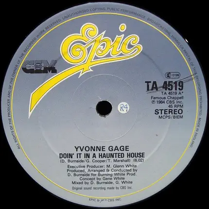 Yvonne Gage - Doin' It In A Haunted House