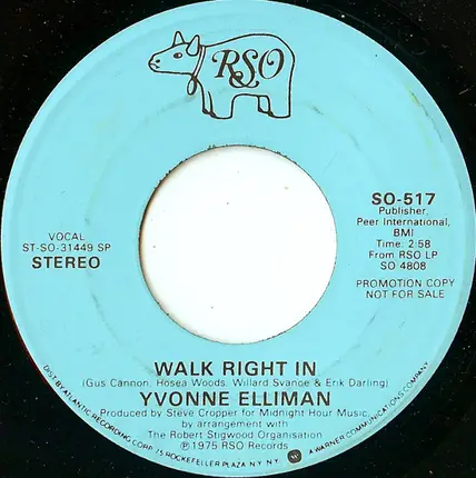 Yvonne Elliman - Walk Right In