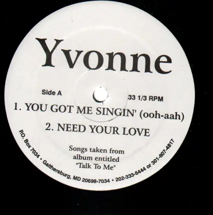 Yvonne - You Got Me Singin' (ooh-aah) / Your Best Friend