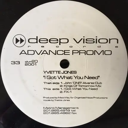 Yvette Jones - I Got What You Need