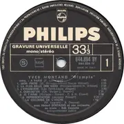 LP - Yves Montand - A L'Olympia