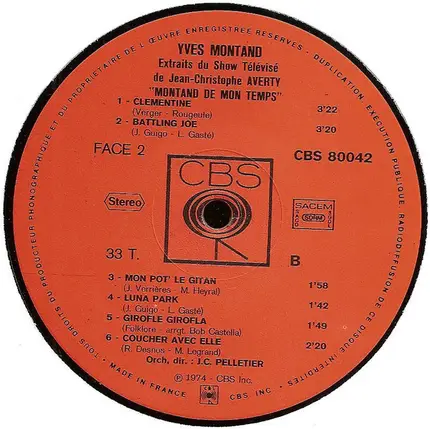 Yves Montand - Montand De Mon Temps