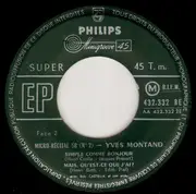 7inch Vinyl Single - Yves Montand - Micro - Récital 58 (N°2) - EP