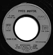 7inch Vinyl Single - Yves Duteil - Le Bucheron / Mélancolie