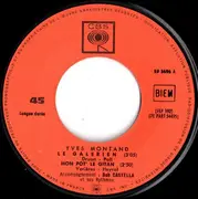 7'' - Yves Montand - Le Galérien