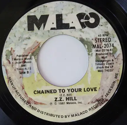 Z.Z. Hill - Separate Ways / Chained To Your Love