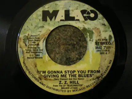 Z.Z. Hill - Personally / I'm Gonna Stop You From Giving Me The Blues