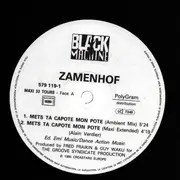 12inch Vinyl Single - Zamenhof - Mets Ta Capote Mon Pote