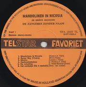 LP - Zangeres Zonder Naam - Mandolinen In Nicosia (En Andere Successen)