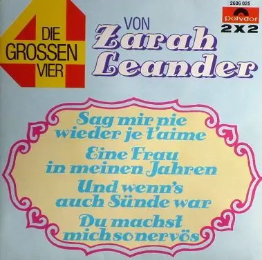 Zarah Leander - Die Grossen Vier Von Zarah Leander