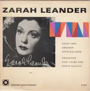 7inch Vinyl Single - Zarah Leander - Singt Ihre Grossen Erfolgslieder