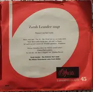 Zarah Leander - Zarah Leander Singt