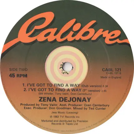Zena Dejonay - I've Got To Find A Way