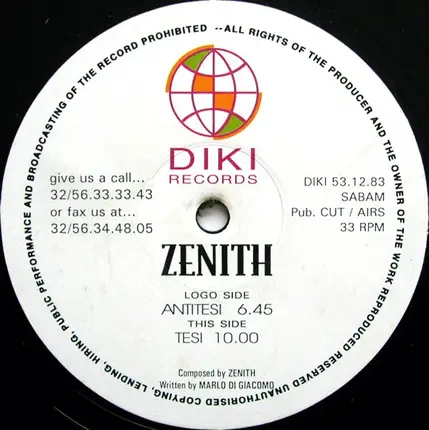 Zenith - Antitesi