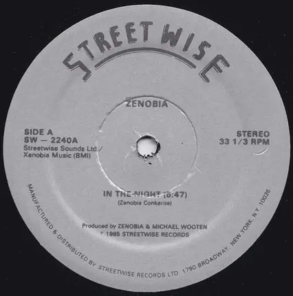 Zenobia, Zenobia Conkerite - In The Night