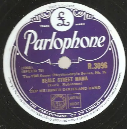 Zep Meissner Dixieland Band - Ain't Misbehavin' / Beale Street Mama