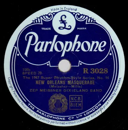 Zep Meissner Dixieland Band - Leavin' Town / New Orleans Masquerade