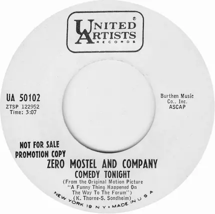 Zero Mostel & Co. , Zero Mostel And Jack Gilford - Comedy Tonight