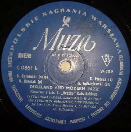 Zespół Jazzowy Zygmunta Wicharego | The Stan Kalwinski Four - Dixieland And Modern Jazz