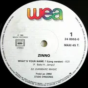 12inch Vinyl Single - Zinno - What's Your Name?