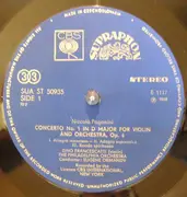 LP - Zino Francescatti Violin - Eugene Ormandy Conducts The Philadelphia Orchestra / Dimitri Mitropoulos - Paganini Concerto No. 1 In D Major For Violin And Orchestra, Op.6