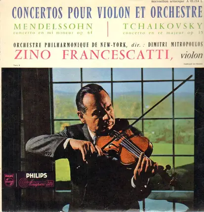 Zino Francescatti - Concertos pour violon et orchestre