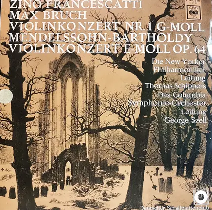 Mendelssohn / Bruch - Violin Concerto, Zino Francescatti
