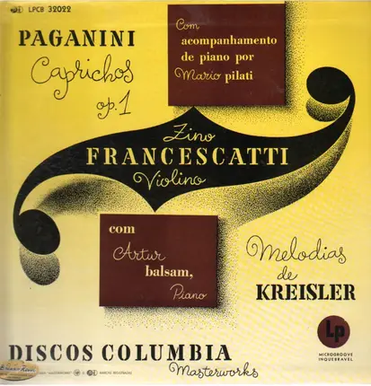 Zino Francescatti - Melodias de Kreisler, Paganini: Caprichos, Op.1