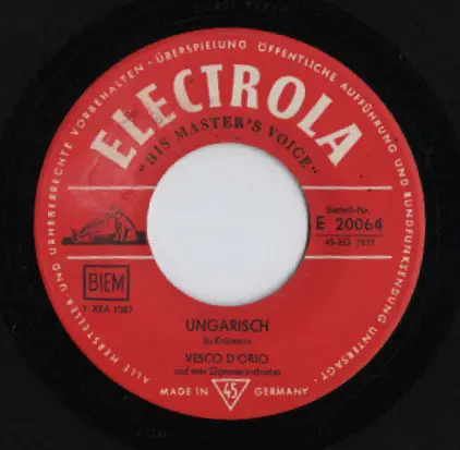 Zigeunerorchester Vesco D'Orio - Ungarisch / Rumänisch