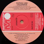LP - Zigeunerkapelle Janos Seresz - Sari Barabas - Paprika und Ungarwein