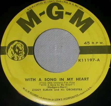Ziggy Elman & His Orchestra - With A Song In My Heart