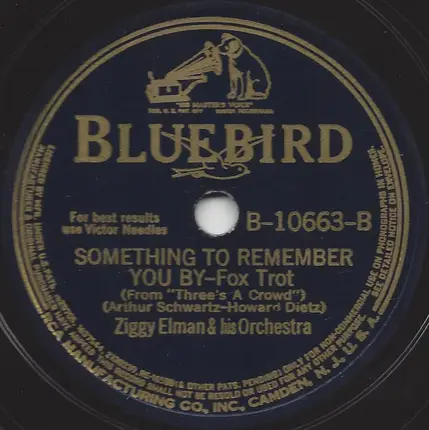 Ziggy Elman & His Orchestra - I'm Through With Love / Something To Remember You By