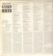 LP - Zille, Glassbrenner, Heine a.o. - Gassenhauer aus Berlin - Flugblattlieder * Spottverse - blue label