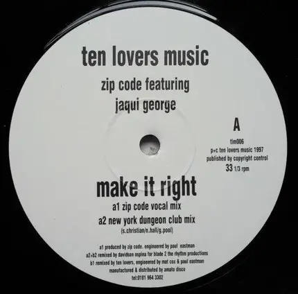 Zip Code - Make It Right