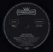 LP - Zipflo Reinhardt - Violin Impression