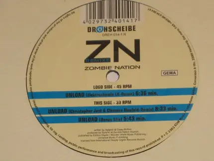 Zombie Nation - Unload (Remixes)