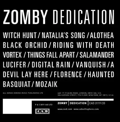 Zomby - Dedication