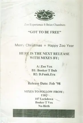 Zoo Experience Featuring Bryan Chambers - Got to Be Free
