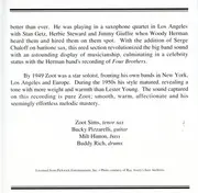 CD - Zoot Sims - A Summer Thing