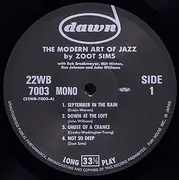 LP - Zoot Sims - The Modern Art Of Jazz - +Obi, Insert, Mono