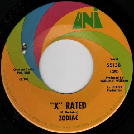 Zodiac - "X" Rated / Then Goodbye
