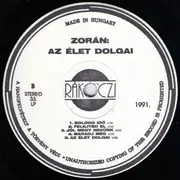 LP - Zorán Sztevanovity - Az Élet Dolgai