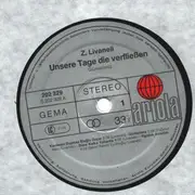 LP - Zülfü Livaneli - Unsere Tage, Die Verfliessen - Günlerimiz