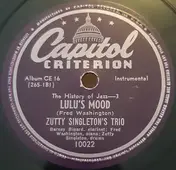 Zutty Singleton's Trio - Lulu's Mood / Barney's Bounce
