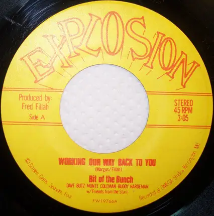 A Bit Of The Bunch With Friends From The Start - Workin' Our Way Back To You