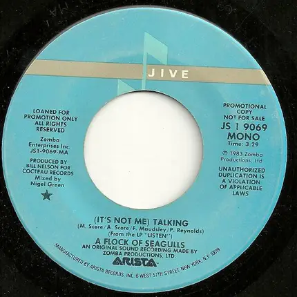 A Flock Of Seagulls - (It's Not Me) Talking