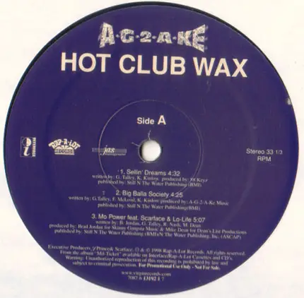 A-G-2-A-KE - Hot Club Wax
