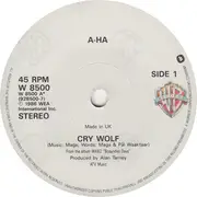 7'' - a-ha - Cry Wolf - Paper Labels